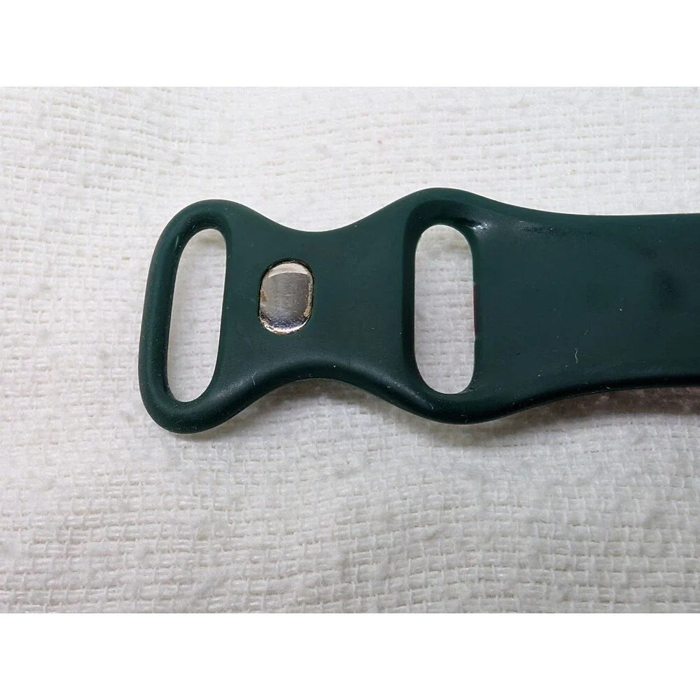 Apple Watch Series 3 42mm Space Gray Aluminum Case Green Sport Band **UNTESTED**